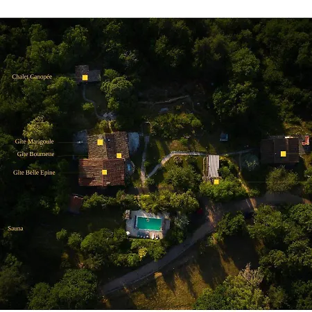 Les Grangeonnes, Gites Nature, Piscine, Bain Nordique, Sauna Pour Accueil Familiale Ou De Groupe Saint-Basile Exterior photo